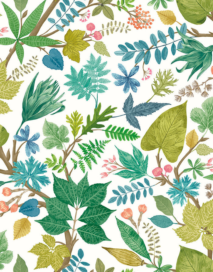 Sample - Lush Leaves Wallpaper - Ohpopsi - Fresh Fern