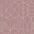Sample - Never Ending Foil by Suzan Hijink Wallpaper - Silver Pink