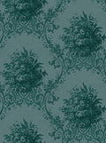 Sample - Paradise Medallion - Custom Sized Wallpaper Mural (per m2) - Dark Blue