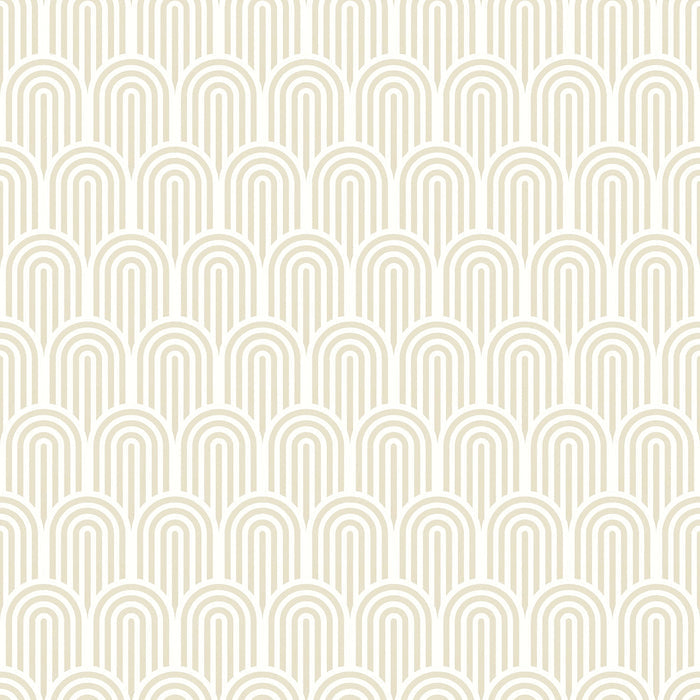 Sample - Retro Arch Wallpaper - Cream
