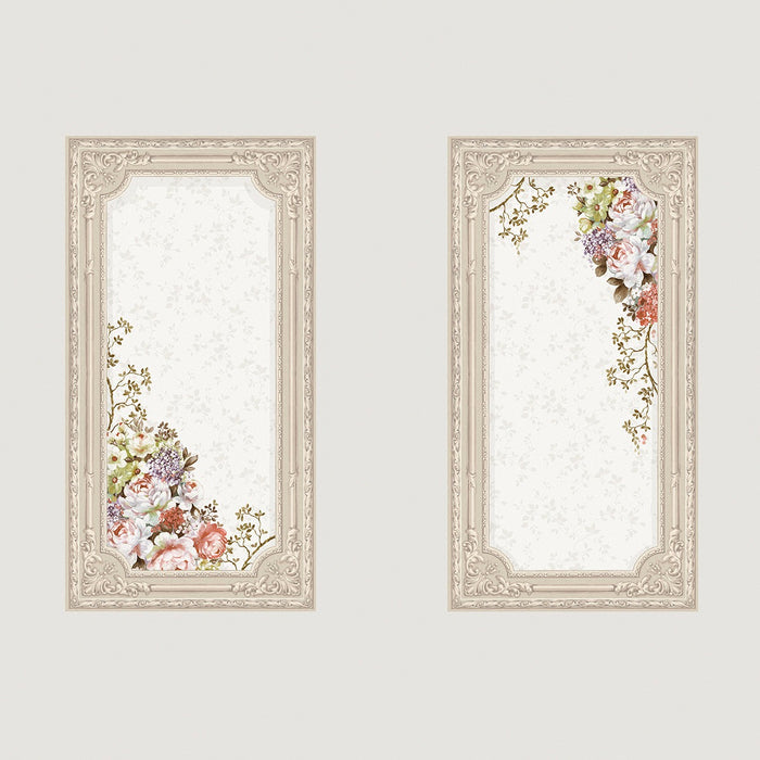 Sample - Rose Garden - Custom Sized Wallpaper Mural (per m2) - Grey Beige