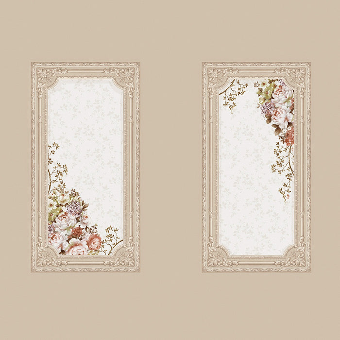 Sample - Rose Garden - Custom Sized Wallpaper Mural (per m2) - Sandstone