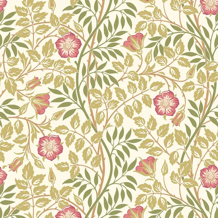 Sample - Rosehip Trail Wallpaper - Ohpopsi - Rose PInk