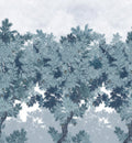 Sample - Scent of Pines - Custom Sized Wallpaper Mural (per m2) - Blue