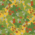 Sample - Strawberry Fields - Custom Sized Wallpaper Mural (per m2) - Yellow Multi