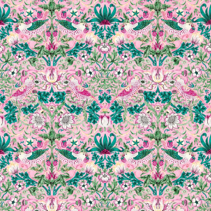 Sample - Strawberry Thief Wallpaper - Miami Strip