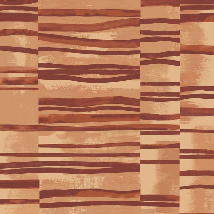 Sample - Structures Wallpaper - Burnt Umber