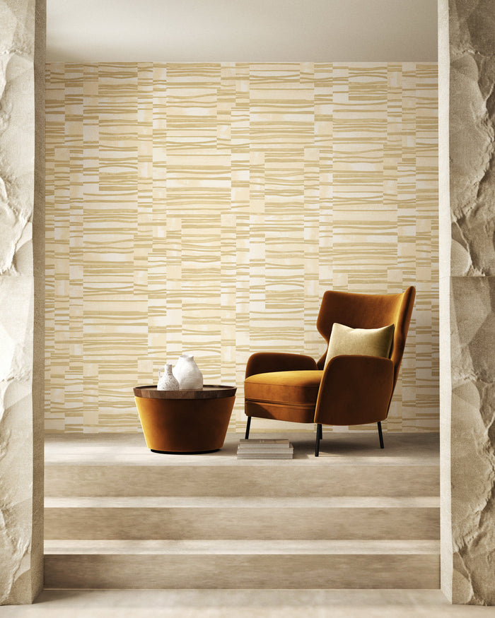 Sample - Structures Wallpaper - Butter