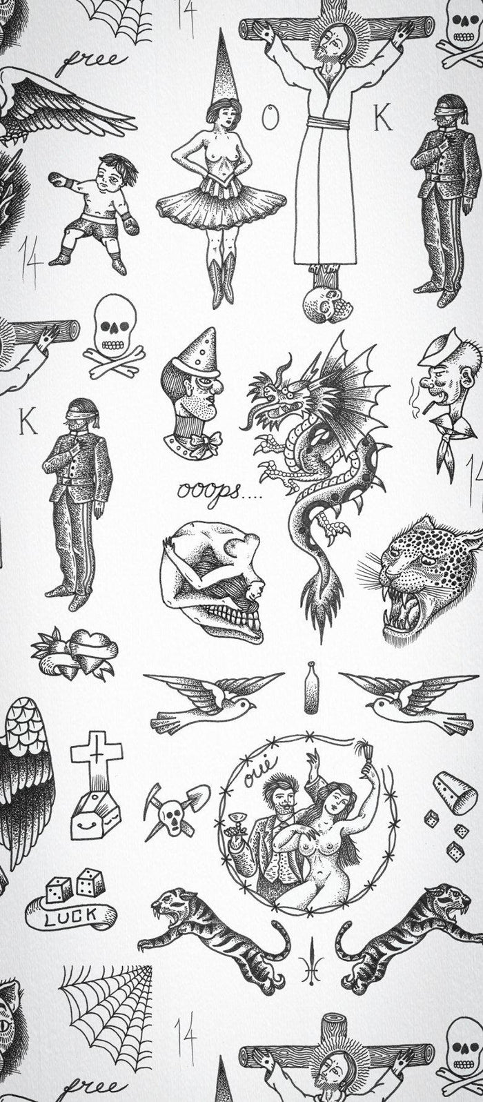 Sample - Tattoo Flash Wallpaper - Original