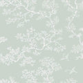 Sample - The Cranes - Florence Broadhurst Wallpaper - Moonbeam