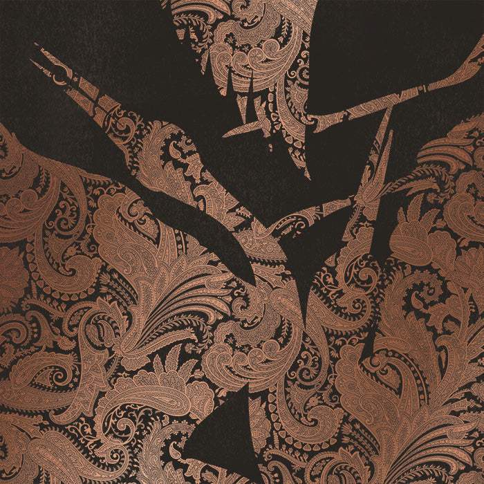 Sample - The Swoop Luxe Wallpaper - Copper