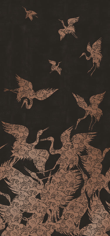 Sample - The Swoop Luxe Wallpaper - Copper