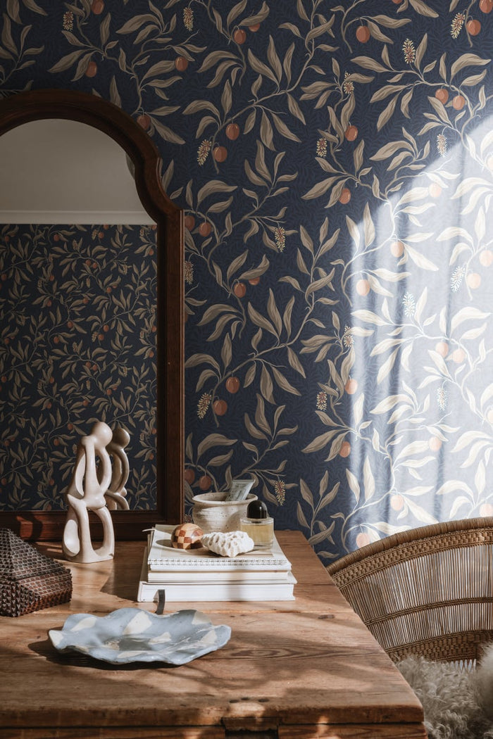 Sample - Vinnie Wallpaper - Classic Blue