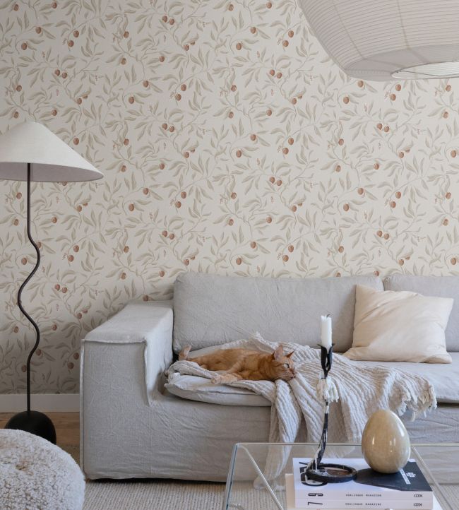 Sample - Vinnie Wallpaper - Linen