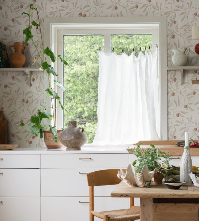 Sample - Vinnie Wallpaper - Linen