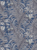 Sample - Wild Ferns Wallpaper - Indigo
