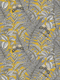Sample - Wild Ferns Wallpaper - Mustard
