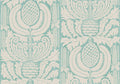 Sample - Zappa - Custom Sized Wallpaper Mural (per m2) - Blue Green