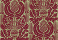 Sample - Zappa - Custom Sized Wallpaper Mural (per m2) - Wine Pistachios