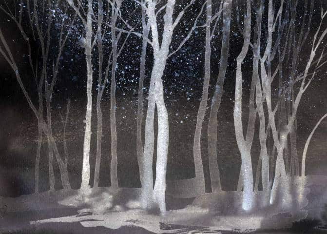 Sample - Zephyr - Custom Sized Wallpaper Mural (per m2) - Night