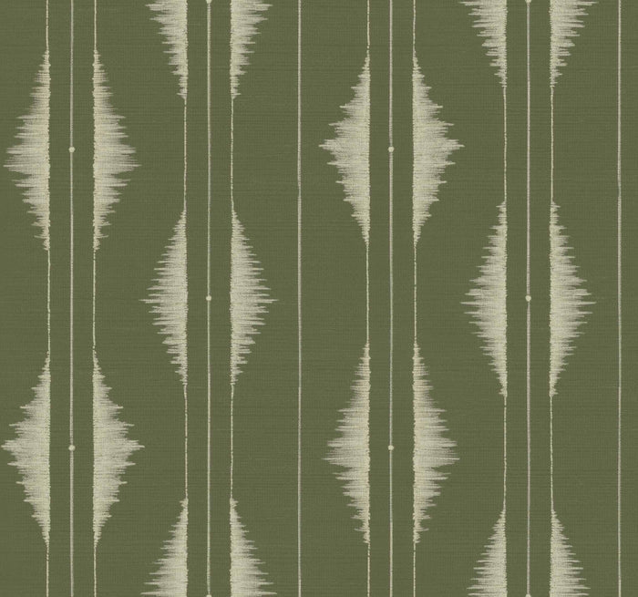 Sample – Azilal Embroidery Wallpaper - Pistachio