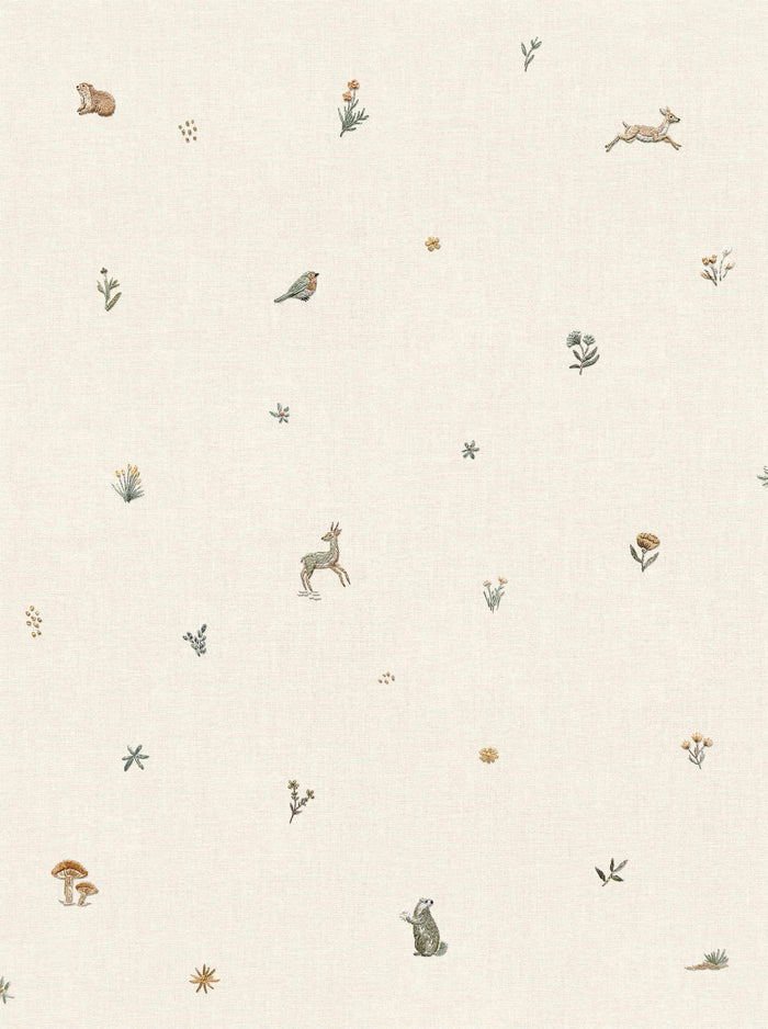 Sample – Bambi Wallpaper - Natural