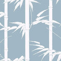 Sample – Bamboo Hawaii Florence Broadhurst Wallpaper - Blue Mountains