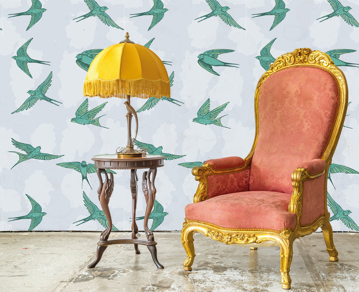 Sample – Birds Fly - Custom Sized Wallpaper Mural (per m2)