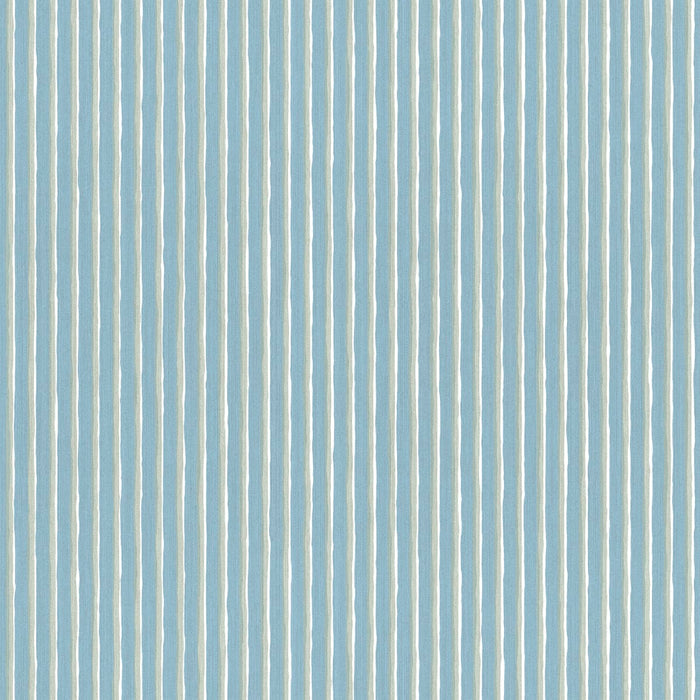 Brita Stripe Wallpaper - Sky Blue sample swatch