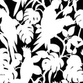 Sample – Cockatoos Florence Broadhurst Wallpaper - Wide Width Vinyl - Soot