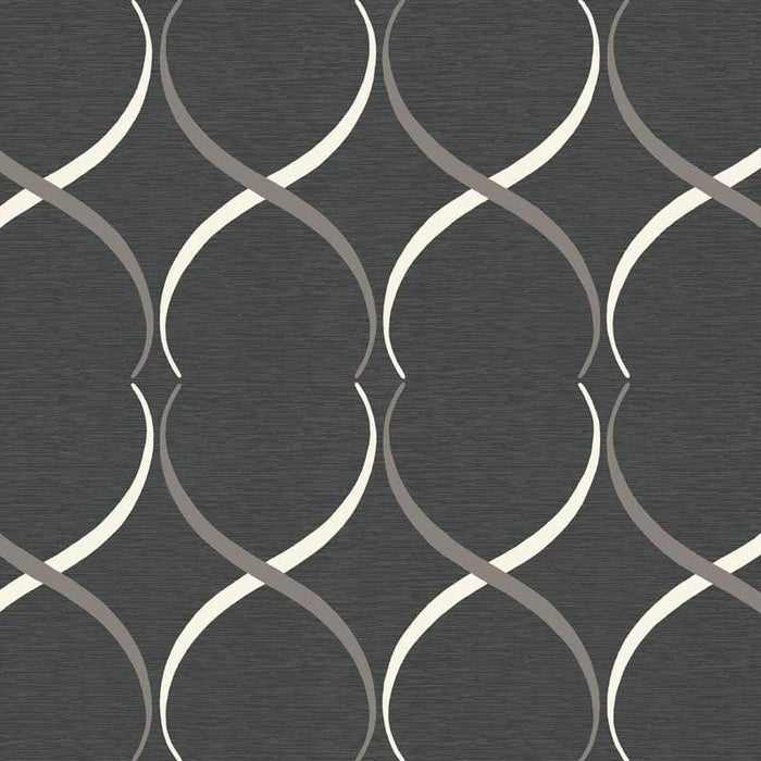Sample – Crossover Lattice Florence Broadhurst Wallpaper - Night