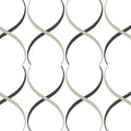 Sample – Crossover Lattice Florence Broadhurst Wallpaper - Pelican