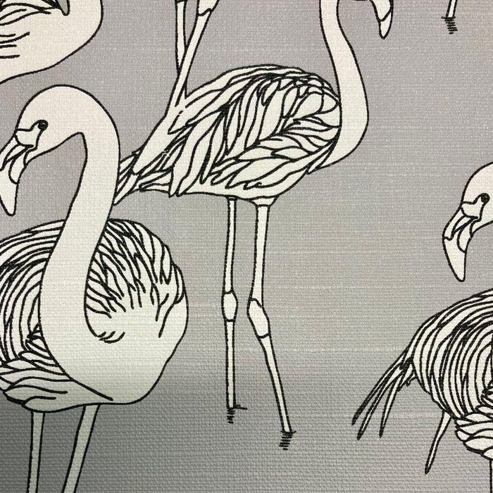 Sample – Deco Flamingo Wallpaper - Super Wide - Spiral Staircase