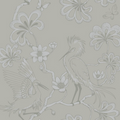 Sample – Egrets Florence Broadhurst Wallpaper - Champagne