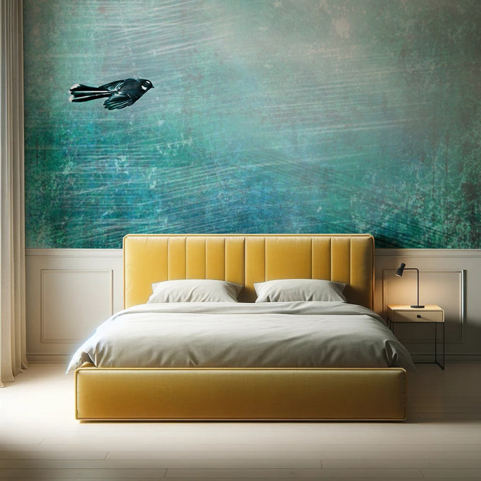 Sample – Flight of the Tui - Custom Sized Wallpaper Mural (per m2)