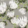 Sample – King Protea Wallpaper - Stone