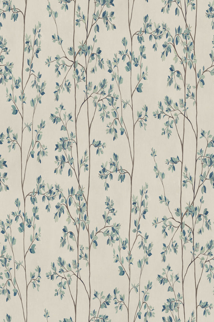 Laura in Blue, close-up pattern detail