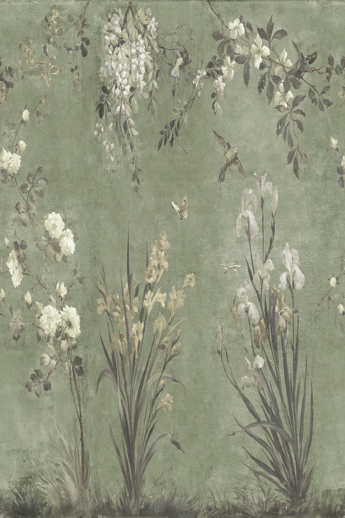 Nicola in Sage Green, close-up pattern detail