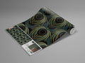 Sample – Opulent Plume - Teal - Custom Sized Wallpaper Mural (per m2)