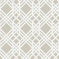 Sample – Pagoda Florence Broadhurst Wallpaper - Beige/White