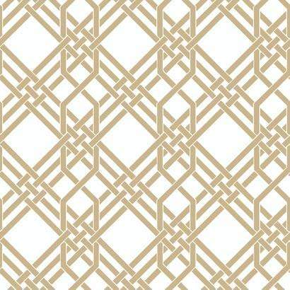Sample – Pagoda Florence Broadhurst Wallpaper - White/Gold