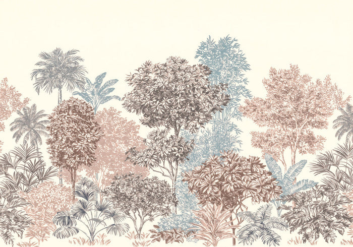 Sample – Painted Trees - Custom Sized Mural Wallpaper (per m2)