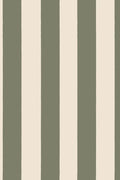 Sam Narrow Striped wallpaper in Forest Green, close-up pattern detail