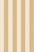 Sam Narrow Striped wallpaper in Honey, close-up pattern detail