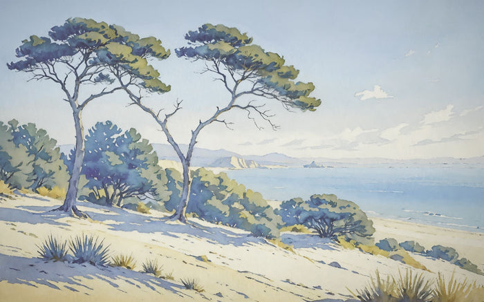 Sample – Sandy Coast - Custom Sized Wallpaper Mural (per m2)