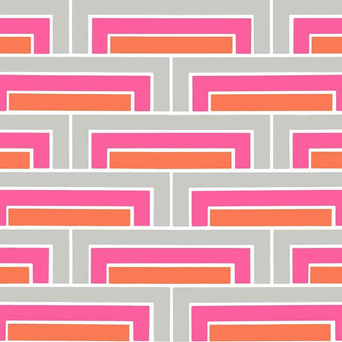 Sample – Steps Florence Broadhurst Wallpaper - Coral