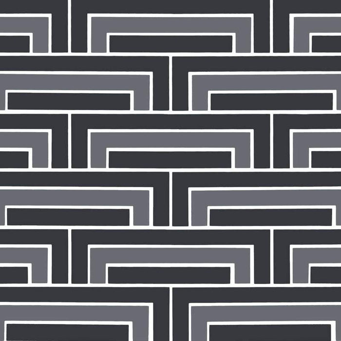 Sample – Steps Florence Broadhurst Wallpaper - Raven