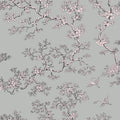 Sample – The Cranes - Florence Broadhurst Wallpaper - Day Dream