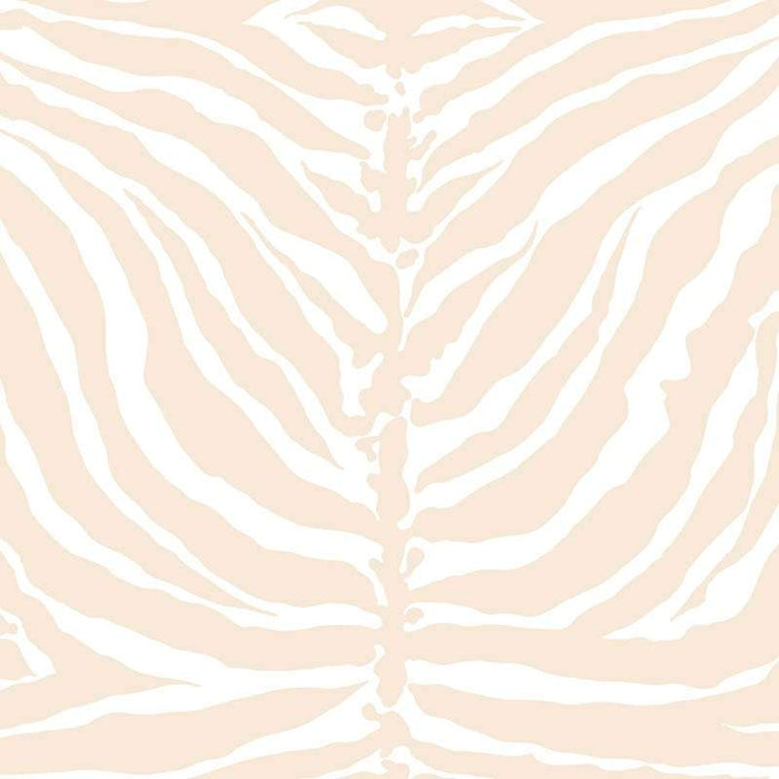 Sample – Tiger Stripe Florence Broadhurst Wallpaper - Fuzzy Peach