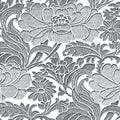 Sample – Tudor Floral Florence Broadhurst Wallpaper - Aquila